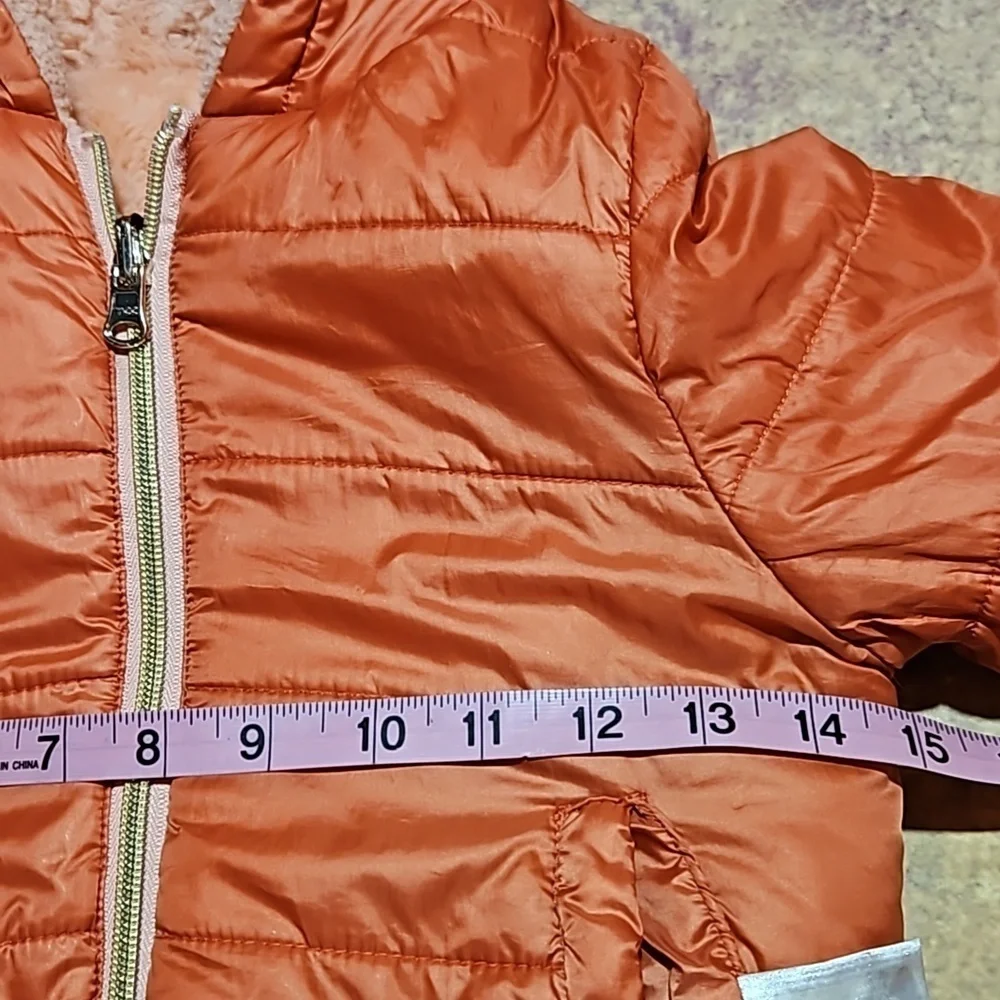 Peachy Reversible Plush Puffer Coat